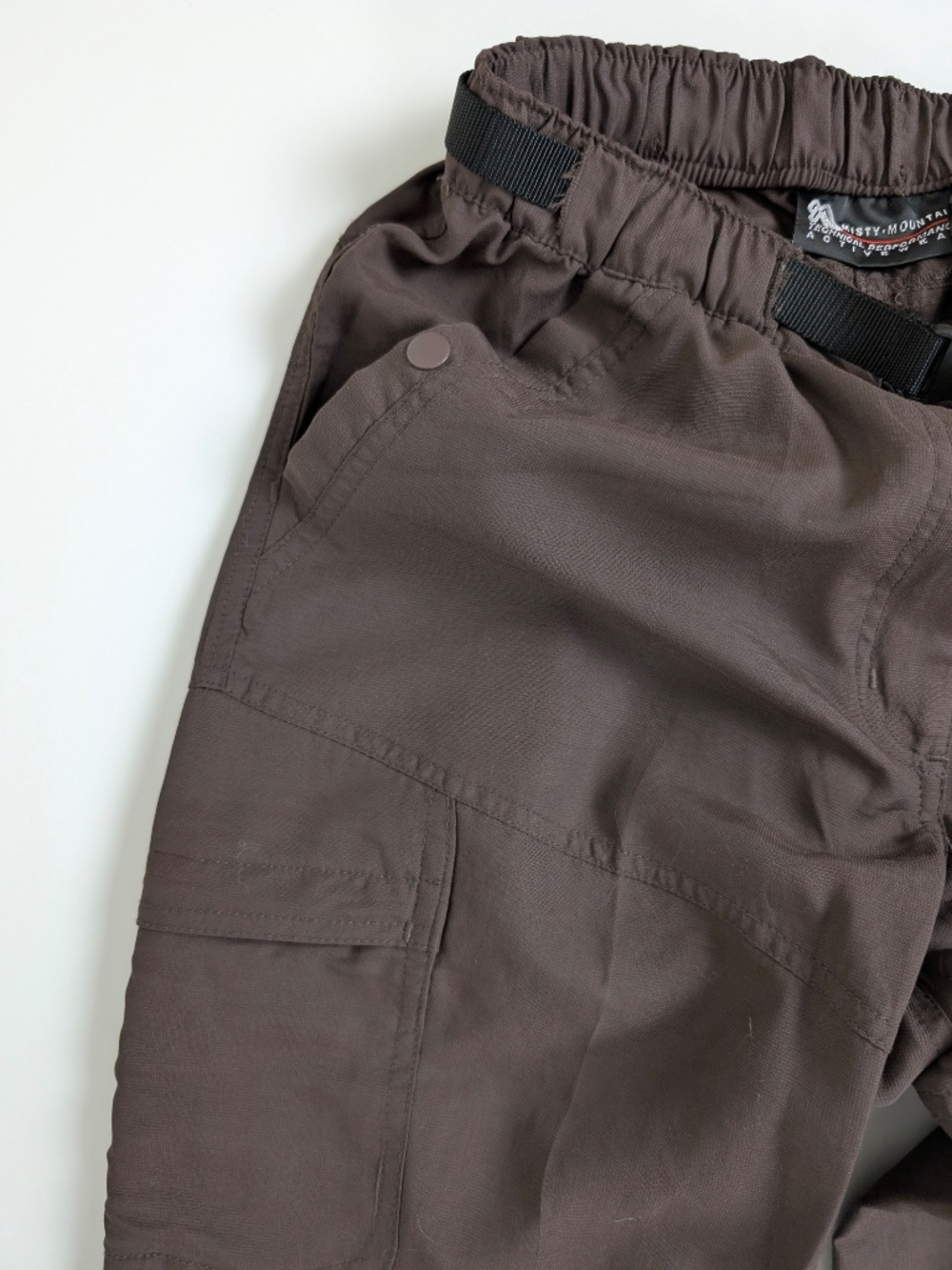 2/$25 or 4/$40 Misty Mountain Pants Convertible Shorts Size Small Brown - Picture 4 of 9